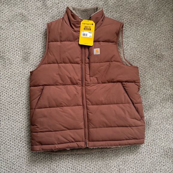 Carhartt Jackets & Blazers - CARHARTT Mauve Insulated Reversible Vest